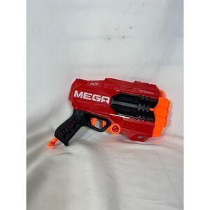Nerf N-Strike Mega Tri-Break Blaster Red Orange Foam Dart Toy Gun E0103